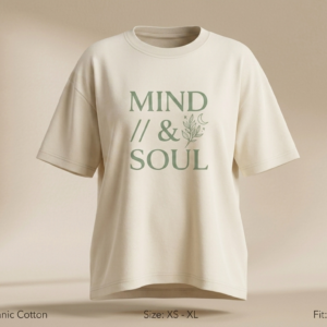 women's mind & soul graphic oversized t shirt | premium cotton relaxed fit | sharmajicw
