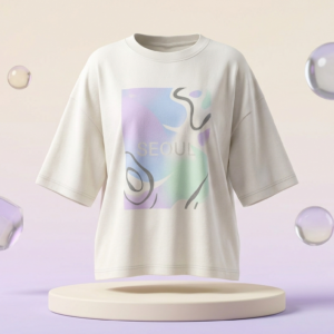 women's seoul graphic oversized t shirt | korean aesthetic premium cotton casual tee | sharmajicw